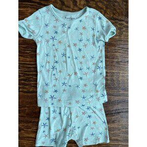 Skylar Luna Organic Cotton Toddler Girl Starfish Pajamas Sz 3